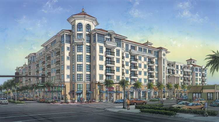 E. San Marcos building rendering